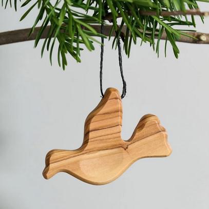 OLIVE WOOD POCKET PEACE DOVE