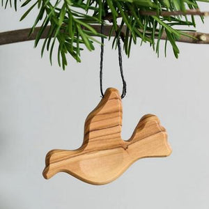 OLIVE WOOD POCKET PEACE DOVE