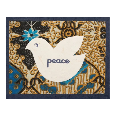 BATIK PEACE DOVE CARD