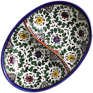 FLORAL DIVIDED DISH