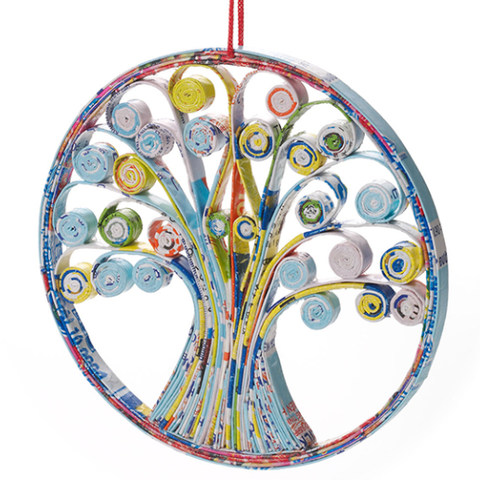 RECYCLED TREE OF LIFE ORNAMENT