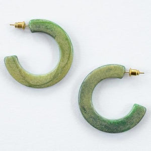 JADE RESIN HOOPS