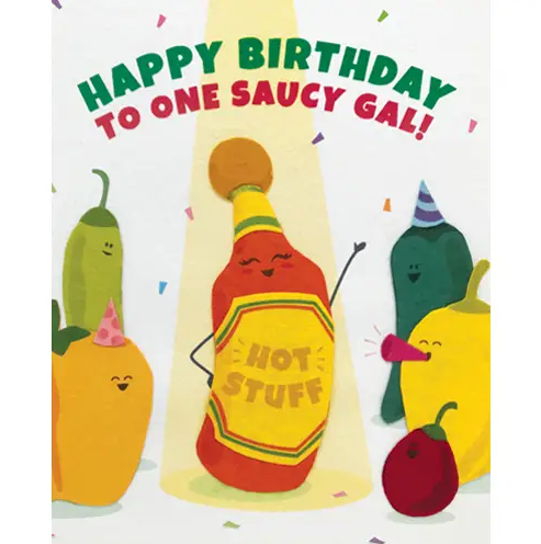 SAUCY GAL BIRTHDAY CARD
