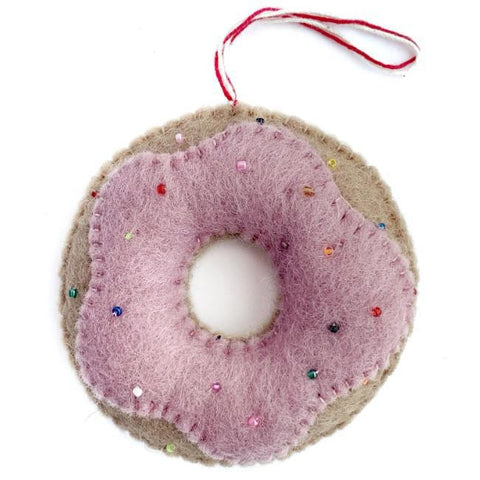 DONUT FELT ORNAMENT