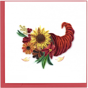 FLORAL CORNUCOPIA CARD