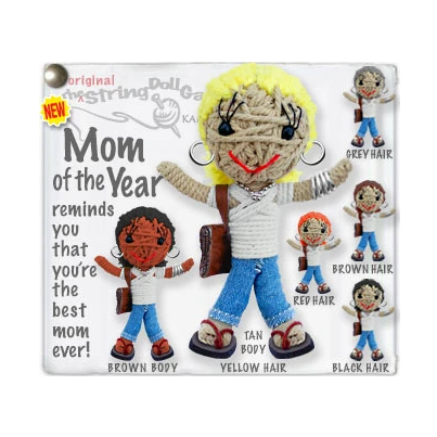 MOM OF THE YEAR STRING DOLL