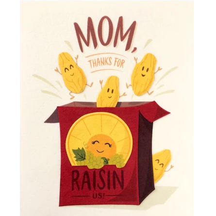 RAISIN MOM CARD