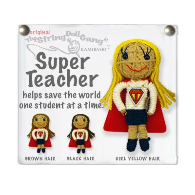 SUPER TEACHER GIRL STRING DOLL