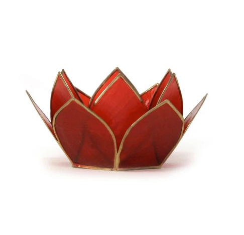 MINI CAPIZ LOTUS CANDLEHOLDER