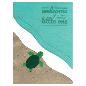 BABY TURTLE WELCOME CARD