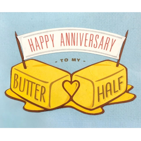 BUTTER HALF ANNIVERSARY CARD