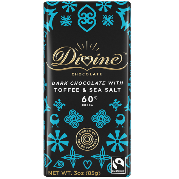 DIVINE TOFFEE 60% DARK CHOCOLATE