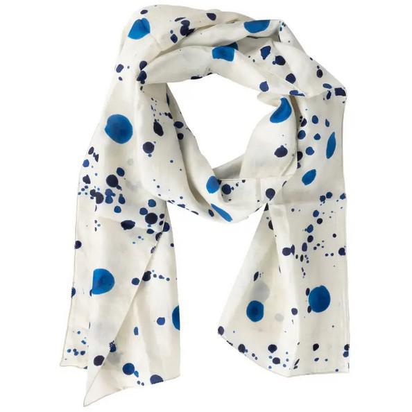 INK SPLATTER SILK SCARF