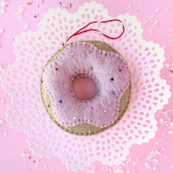 DONUT FELT ORNAMENT