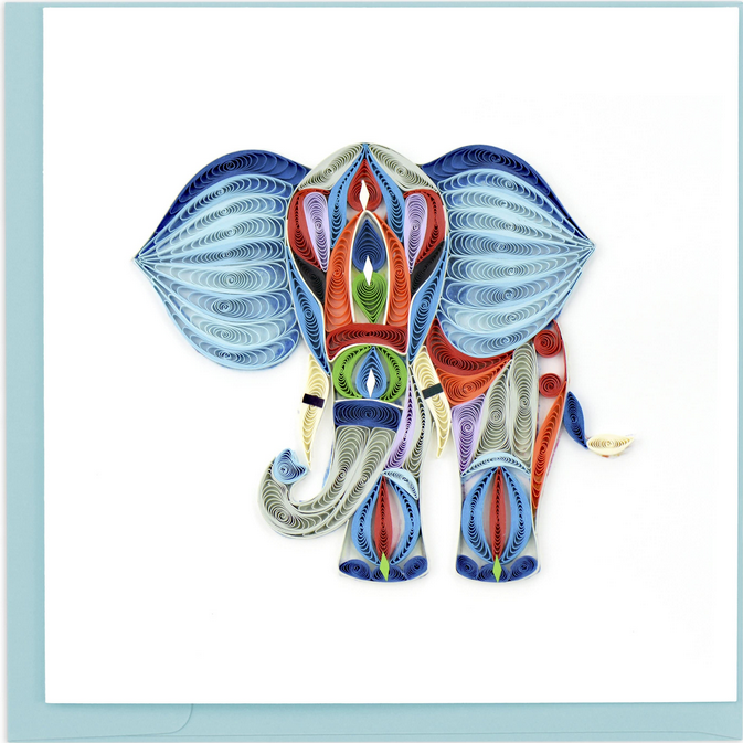 ABSTRACT ELEPHANT CARD