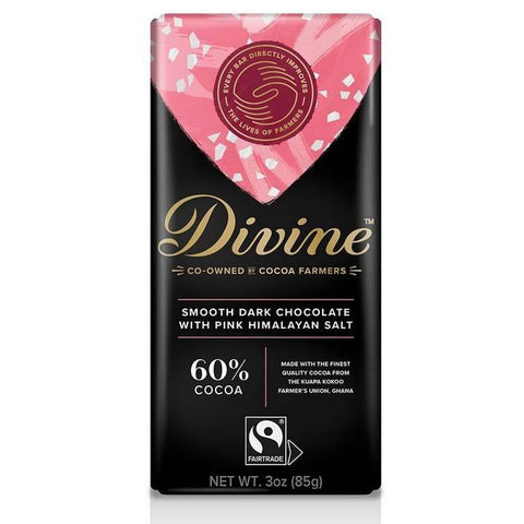 DIVINE PINK HIMALAYAN SALT 60% DARK CHOCOLATE