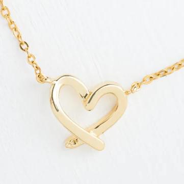WITH LOVE GOLD NECKLACE
