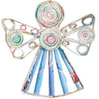 QUILLED ANGEL ORNAMENT