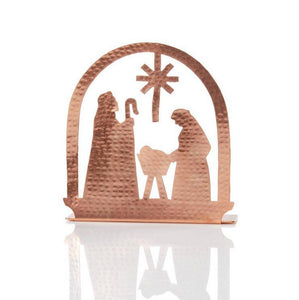 COPPER NATIVITY TEA LIGHT