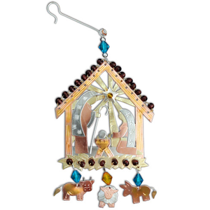 PEACEFUL MANGER ORNAMENT