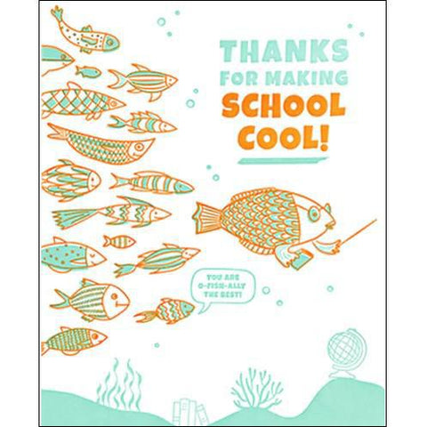SCHOOL FISH THANKS CARD