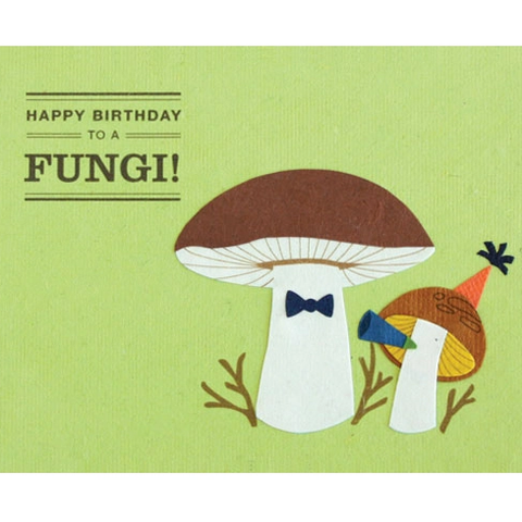 HAPPY BIRTHDAY FUNGI CARD